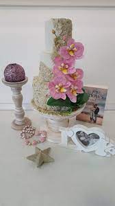 Wedding Cake With Sugar Orchid By Torturimari Http Cakesdecor Com Cakes 303244 Wedding Cake With Suga Orchid Wedding Pink Wedding Cake Wedding Decorations
