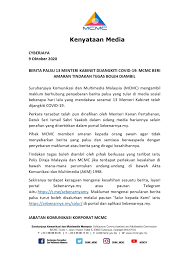 Malaysian communications and multimedia commission. Mcmc Cautions Public Against Spreading Rumours About Ministers Being Infected With Covid 19 News Rojak Daily