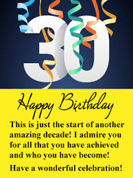 12 brutally honest 30th birthday cards. Fantastic Milestone Happy 30th Birthday Card Birthday Greeting Cards By Davia