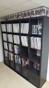 Ikea Kallax Shelf With Comics And Pops Phase1 Comic Book Storage Comic Book Rooms Comic Room