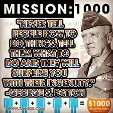 Underestimate quotes design inspiration quotes clever quotes about life down time quotes fool sayings quotes inspirational quotes typography ingenuity meme steampunk quotes and sayings. Never Tell People How To Do Things Tell Them What To Do And They Will Surprise You With Their Ingenuity Quote Of The Day George Patton Inspirational Quotes