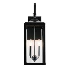 Unbranded 2 Light Imperial Black Outdoor Wall Lantern Sconce El180708 Mw The Home Depot Outdoor Wall Lantern Wall Lantern Outdoor Wall Lighting