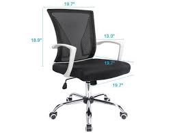 Enjoy free shipping on most stuff, even big stuff. Computer Ergonomic Chair With Armrest Bowping Office Mesh Chair Mid Back Swivel Lumbar Support Desk Chair