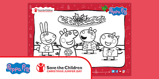 Currently more than 61 000 drawings. Free Peppa Pig Christmas Colouring Page Teacher Made