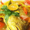 Ikan patin bumbu kuning siap sajikan hangat. 1