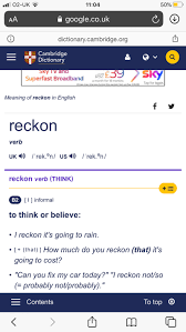 Was Ist Der Unterschied Zwischen I Reckon Und I Think Hinative