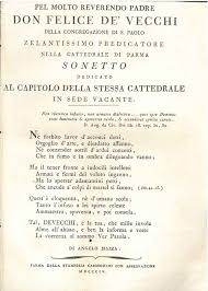 In all the troubled history of salem, was there ever an event like this? Pel Molto Reverendo Padre Don Felice De Vecchi Della Congregazione Di S Paolo Zelantissimo Predicatore Nella Cattedrale Di Parma Sonetto Dedicato Al Capitolo Della Stessa Cattedrale In Sede Vacante 1804 Studio