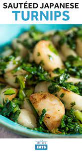 Sauteed Japanese Turnips With Turnip Greens Recipe Recipe Turnip Recipes Recipes Japanese Turnip Recipe