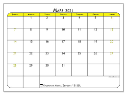 Välj ett datumintervall genom att klicka på u. Kalender 513sl Mars 2021 For Att Skriva Ut Michel Zbinden Sv