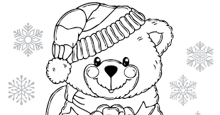 Enjoy free bear coloring pages to print or a crafty educational project for young kids and the adults at heart. Christmas Bear Coloring Page For The Holidays Mama Likes This