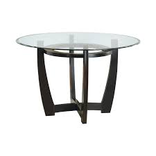 With models boasting rustic wood sculpting, artistic designs, and even regular wooden legs, you will appreciate having one of these lovely tables in your home. Dining Tables Round Bloomfield Dining Table With Glass Top And Pedestal Base 101490 At Meubles