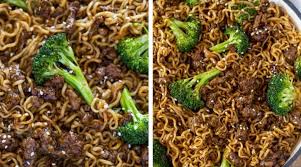 Ground Beef Teriyaki Ramen With A Five Ingredient Teriyaki Sauce Garlic Ginger Ramen And Broccoli In Less Than Dinner With Ground Beef Recipes Ramen Dinner