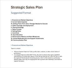 sales plan template word