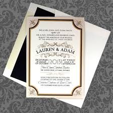 Sample Wedding Invitation Vintage Flourish Back Pocket With Gold And Black Accents Vintage Wedding Invitations Wedding Invitation Samples Wedding Invitations