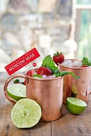 Strawberry Basil Moscow Mule Cocktail Marla Meridith Recipe Moscow Mule Recipe Cocktails Delicious Cocktails Moscow Mule Cocktail