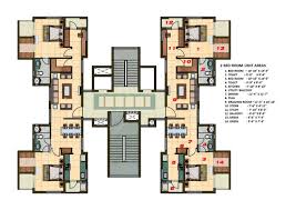 2 Bhk Apartment Cluster Tower Layout Residential Building Design Apartment Floor Plans Floor Plan Design