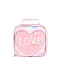 Fiambrera Love con Purpurina para Niñas - Pink