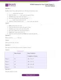 NCERT Solutions for Class 3 Maths Chapter 2 Fun with Numbers