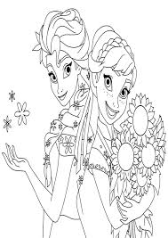 Elsa and anna frozen fever coloring pages 17 best images about coloring pages on pinterest mothers pages fever and anna coloring elsa frozen. Frozen Fever Elsa And Anna Coloring Pages