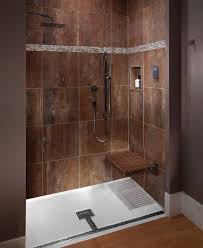 Mti Barrier Free Shower Base With Teak Seat That Folds Up When Not In Use Fiberglass Shower Pan Fiberglass Shower Stalls Fiberglass Shower