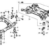 50200-T2G-A02 - Genuine Honda Front Sub-Frame
