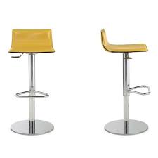 Lively home furnishings appear to be contemporary as well as exciting. Contemporary Bar Stool Micad Enrico Pellizzoni Leather Metal Base Central Base