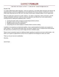 Public Affairs Specialist Cover Letter Examples Government Military Cover Letter Samples Live Cover Letter Example Cover Letter For Resume Letter Example