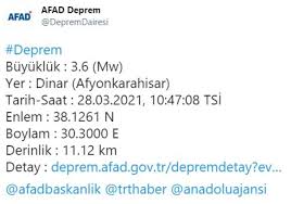 Depremin merkez üssünün, başkent lima'ya bağlı mala kentinin 33 kilometre güneybatısı olduğu açıklandı. Afyonkarahisar Da 3 6 Buyuklugunde Deprem