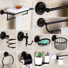 Also set sale alerts and shop exclusive offers only on shopstyle. Oil Rubbed Bronze Bathroom Accessories Towel Shelf Towel Bar Bath Hardware Set Ebay