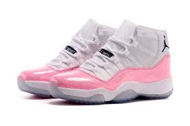 New Air Jordan 11 Gs White Pink Black Basketball Shoes Air Jordans Black Basketball Shoes Retro Basketball Shoes
