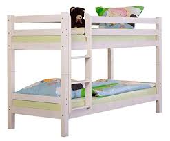 Letto a castello triplo per adulti e bambini, in legno di pino massello, per letto singolo, 1,8 m, grigio e bianco (grigio seta). Catalogo Letti A Castello In Legno Negozio Letti A Castello