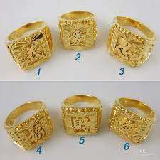 Jewelry Stores New Design Gold Plated Cool Rings For Men Vogue Righteousness Brass Ring Hot Mens Wedding Bands From Sunforever2010 28 9 Dhgate Com Gambar