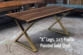 Dirt frog furniture makes all products in nh with a focus on quality. Table Legs And Bases For Hardwood Slab Table Tops