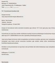 Contoh Surat Permohonan Kenaikan Gaji Yang Baik Dan Benar Dwmai Com