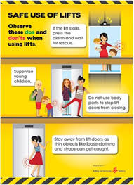 Letter size poster (8.5 x 11). Lift Safety Building And Construction Authority Bca