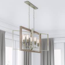 Home Decorators Collection Palermo Grove 5 Light Antique Nickel Linear Chandelier With Painted Weathered Gray Wood Accents 7922hdcandi The Home Depot In 2020 Dining Room Lighting Chandeliers Dining Room Light Fixtures Linear Chandelier