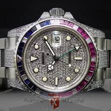 Safe favorite watches & buy your dream watch. Rolex Gmt Master Ii Pepsi Custom Diamonds Iced Out Ref 116710 Auktionen Th Keuchel