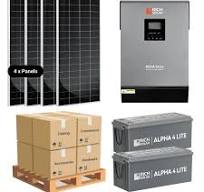 800W Off-Grid Solar Kit - Rich Solar 3K Inverter - 5-7kWh Lithium Batt