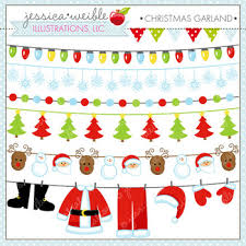 Check spelling or type a new query. Christmas Garland Cute Digital Clipart Christmas Graphics Tpt