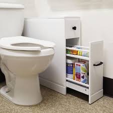 Free Standing Toilet Paper Holder Bathroom Cabinet Slideout Drawer Storage White Free Standing Toilet Paper Holder Bathroom Storage Bathroom Floor Cabinets