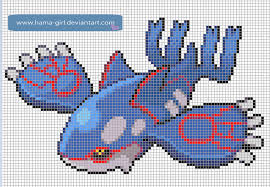 Kyogre By Hama Girl Deviantart Com On Deviantart Minecraft Pixel Art Pokemon Cross Stitch Pokemon Cross Stitch Patterns