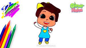 Learn drawing coloring omar & hana fun for kids nursery. Hana Cara Menggambar Dan Mewarnai Gambar Kartun Anak Anak Omar Hana Youtube