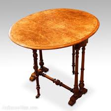 Victorian Burr Walnut Small Sutherland Table Antiques Atlas Table Antique Tea Furniture