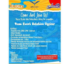 Berita terkini dan terupdate solid food. Lowongan Kerja Team Event Relation Officer Trans Studio Mini Pekanbaru Karir Riau