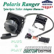 7 pin trailer plug wiring. Polaris Ranger 7pin 4pin Trailer Adapter Harness Light Duty Automotive Custom Lighting