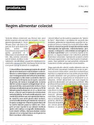 04 martie 2016 | actualizat la data de: Regim Alimentar Bolnavi Colecist Pdf