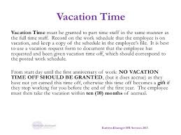 Track, approve & manage all paid time offs in one place. Part Time Vacation Pay Time Off Mol Clarification