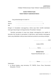 Ada contoh surat pernyataan kesanggupan, surat pernyataan kerja, surat pernyataan menikah, surat pernyataan sikap, dan lain sebagainya. Rekrutmen Non Pns Tenaga Tpkt Kementerian Desa Pembangunan Daerah Tertinggal Dan Transmigrasi Tahun 2020 Rekrutmen Lowongan Kerja Bulan Mei 2021