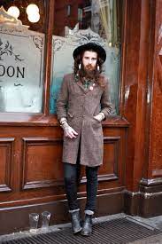 Fashion Guy Man Hat Long Hair Coat Outdoor Jew Clothing Mens Fashion Inspiration Mens Street Style