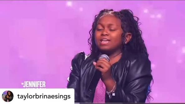 Did you see Young Star Taylor Brinae sing on The Jennifer Hudson show? 🤩💕  she did such an amazing job! We can’t wait to watch her journey!  #taylorbrinae #talentedsinger #youngsinger ...